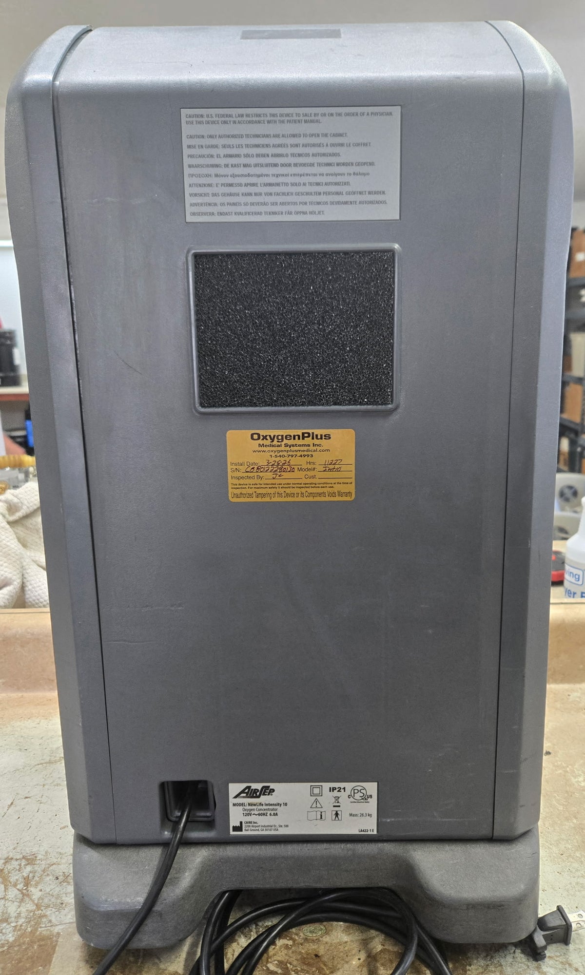 Reconditioned Airsep Intensity 10LPM Oxygen Concentrator *SCRATCH AND DENT #2*