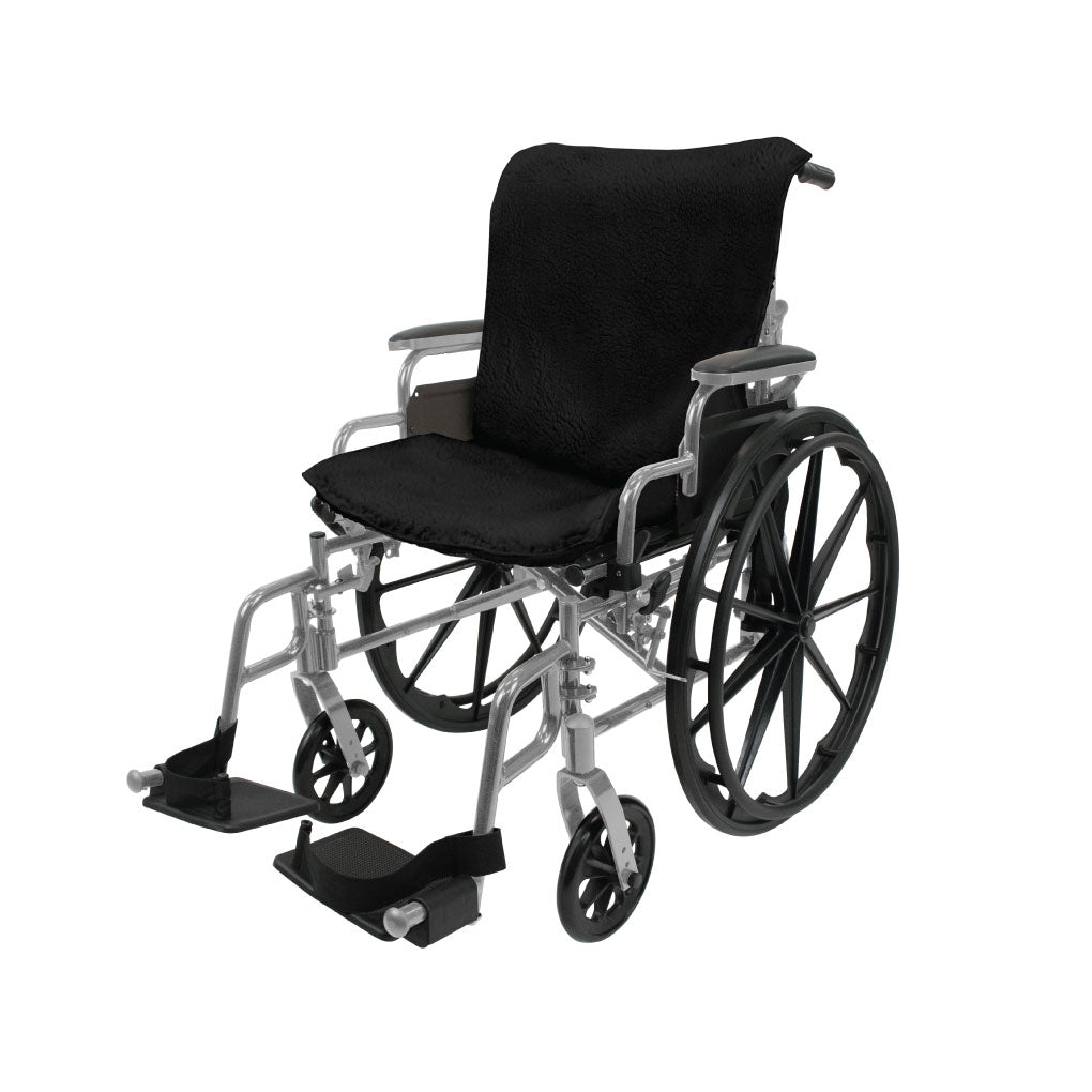 Faux Sheepskin Wheelchair Seat & Backrest Pads