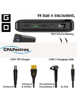 Go-Battery Universal Single Night CPAP Battery