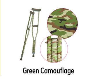 Green Camouflage Crutches